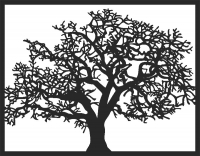 Tree - DXF CNC dxf for Plasma Laser Waterjet Plotter Router Cut Ready Vector CNC file